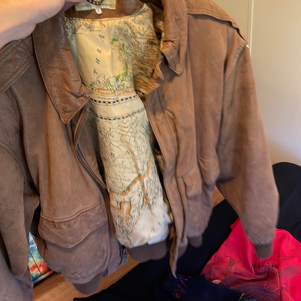 Global identity leather fashions jacket small